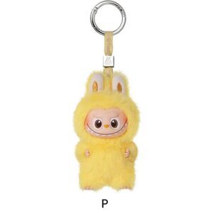 Authentic PopMart Labubu The Monsters Pin for Love Series "P" Yellow Plush Penda